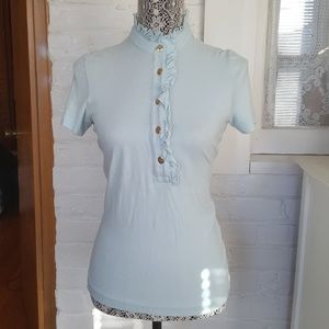 Tory Burch Light Blue Polo